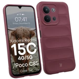 Bizon Case Tur Xiaomi Redmi 15C 4G / 5G / POCO C85 4G 173mm burgundy