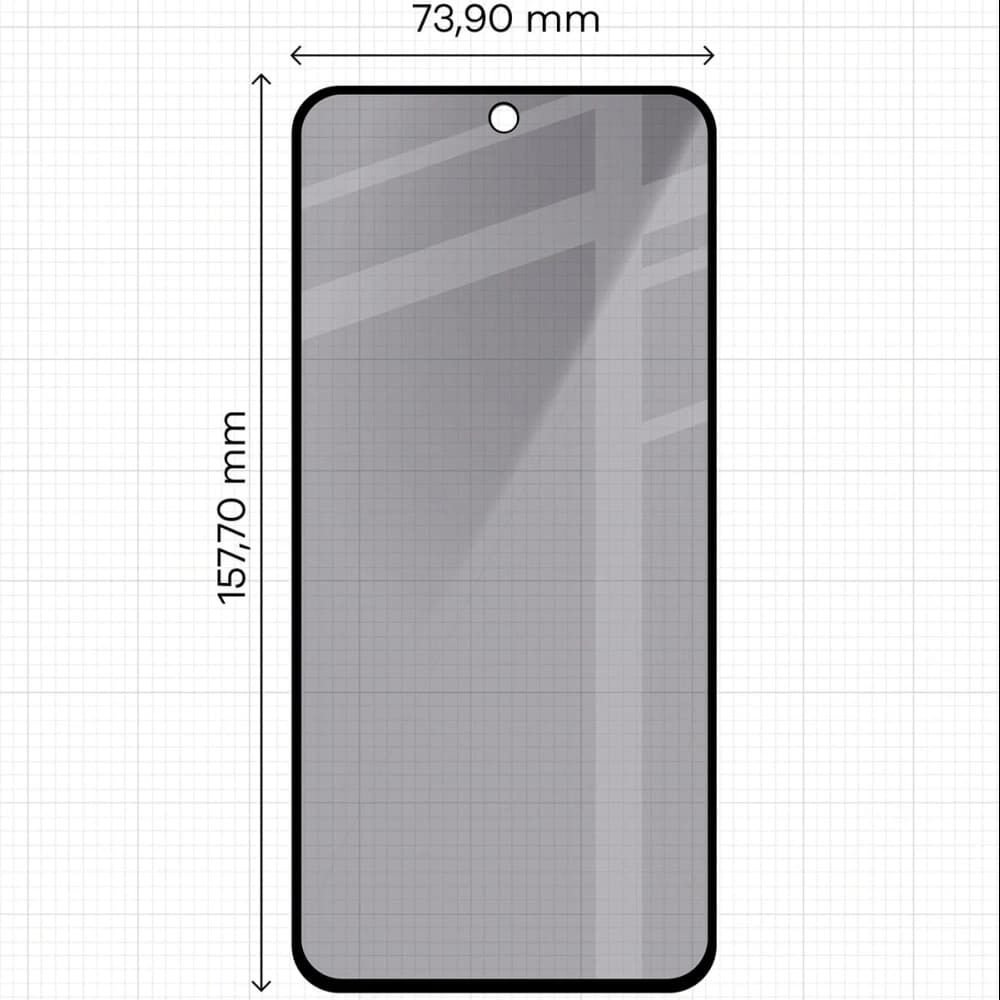 Bizon Glass Edge Shadow Duo Samsung Galaxy M35 5G / A35 5G / A55 5G tónovaný s černým rámem [2 BALENÍ] - 2
