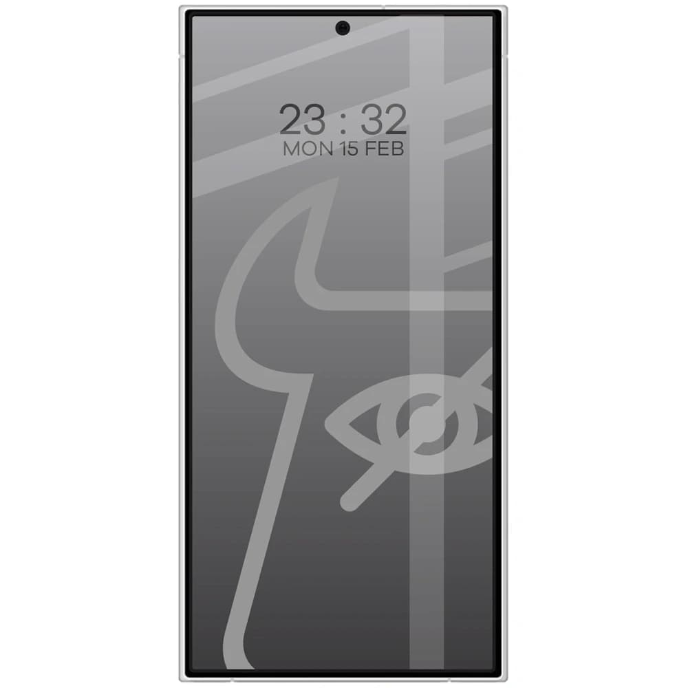 Bizon Glass Edge Shadow Duo Samsung Galaxy S24 Ultra tinted with a black frame [2 PACK] - 3