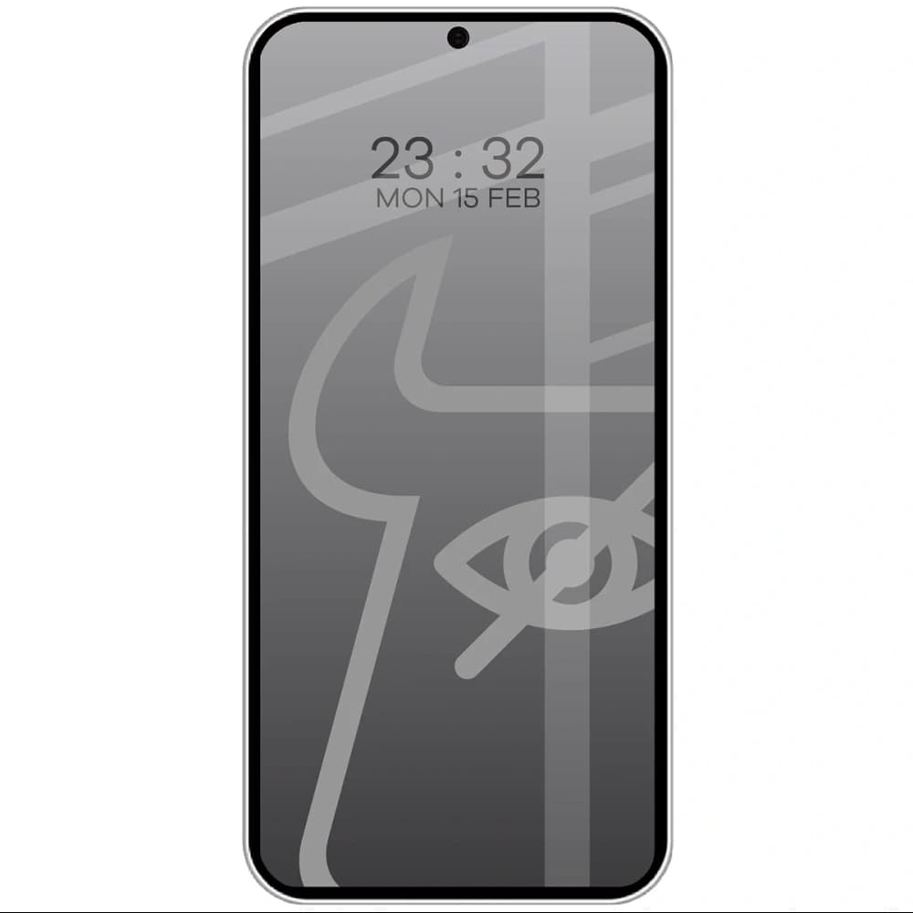 Bizon Glass Edge Shadow Duo Samsung Galaxy S25 / S24 tinted with a black frame [2 PACK] - 3