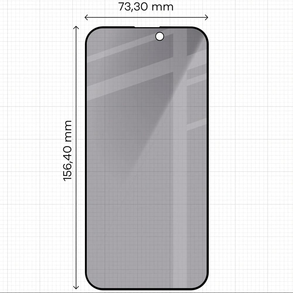 Bizon Glass Edge Shadow Duo Apple iPhone 15 Pro Max tinted with a black frame [2 PACK] - 2