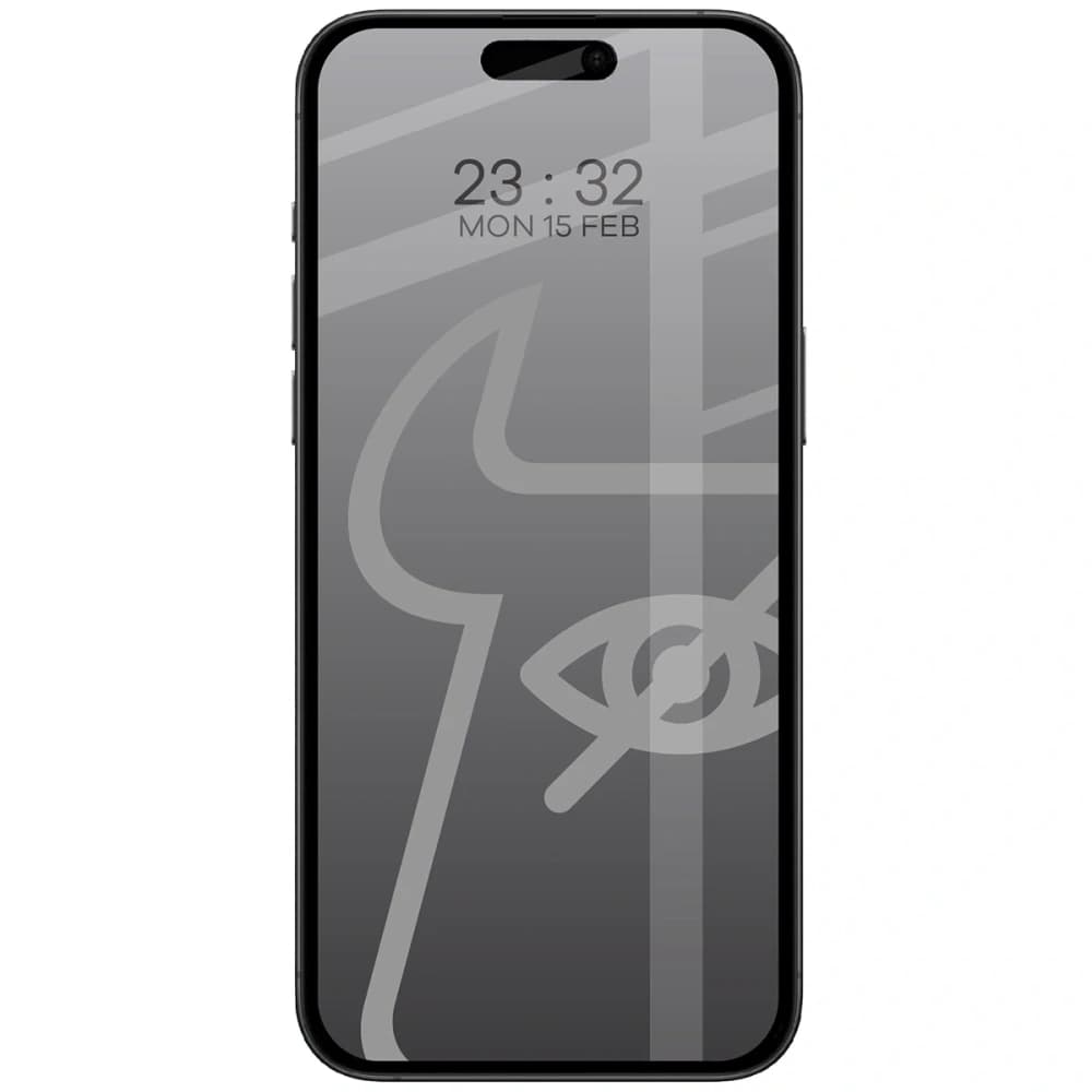 Bizon Glass Edge Shadow Duo Apple iPhone 15 Pro Max tinted with a black frame [2 PACK] - 3