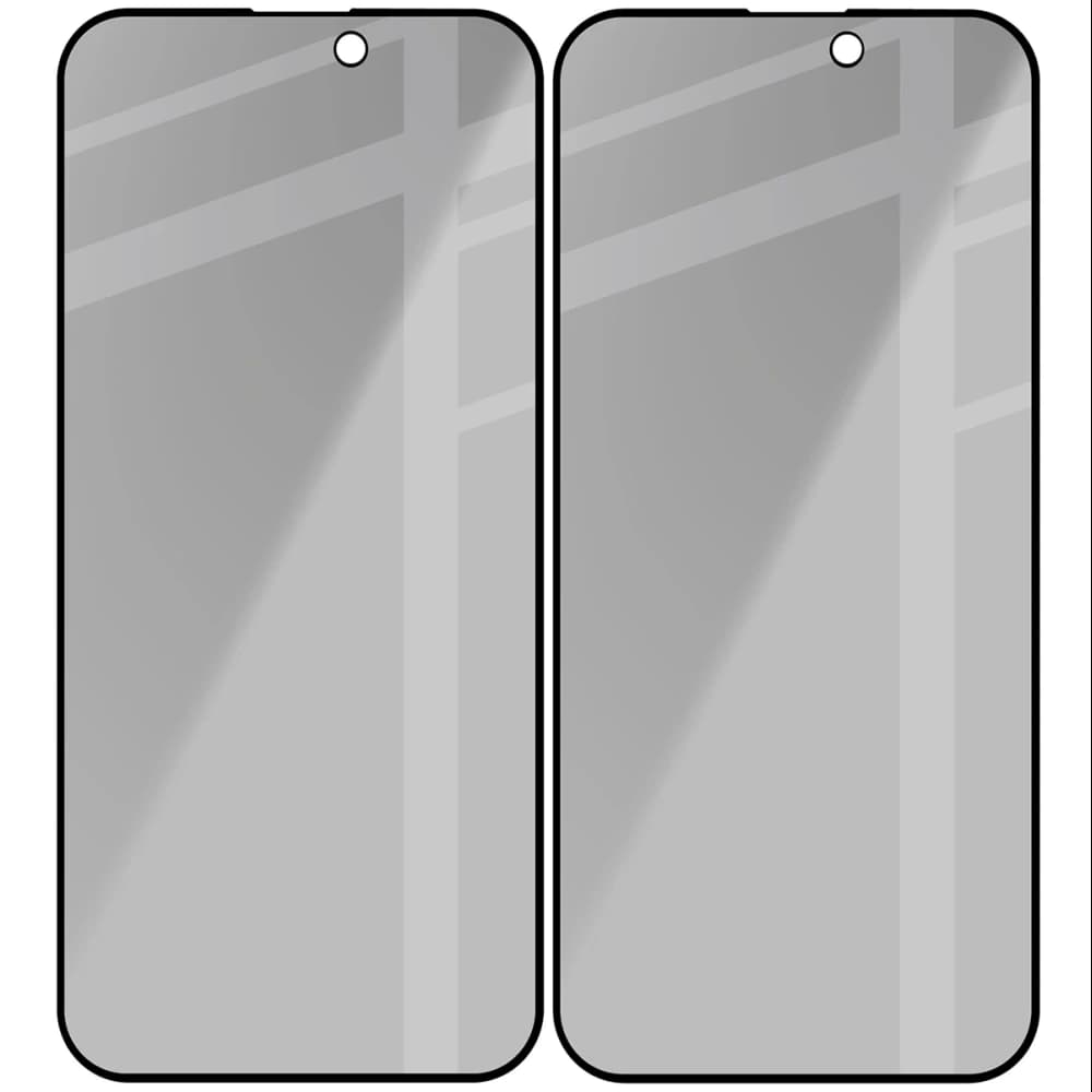Bizon Glass Edge Shadow Duo Apple iPhone 15 Pro Max tinted with a black frame [2 PACK] - 4