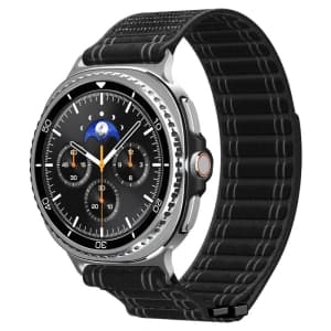 Spigen Wbf0 Band für Samsung Galaxy Watch 8 / Classic 40/44/46mm Schwarz