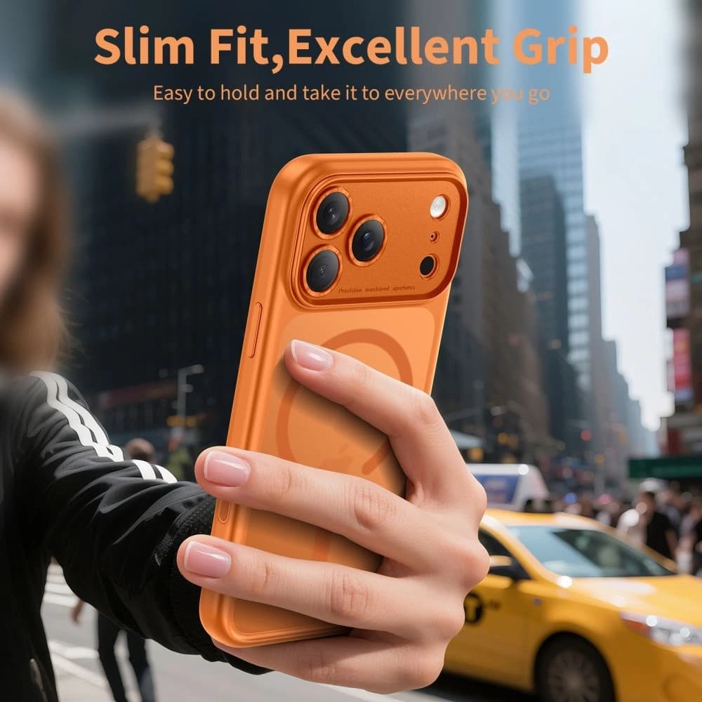 Tech-Protect Magpeak MagSafe CC Apple iPhone 17 Pro Max Matte Cosmic Orange - 5