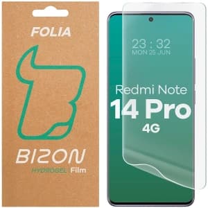 Folia hydrożelowa na ekran Bizon Glass Hydrogel Front do Xiaomi Redmi Note 14 Pro 4G