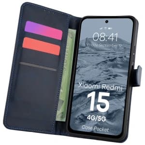 Bizon Case Pocket Xiaomi Redmi 15 4G / 5G navy blue