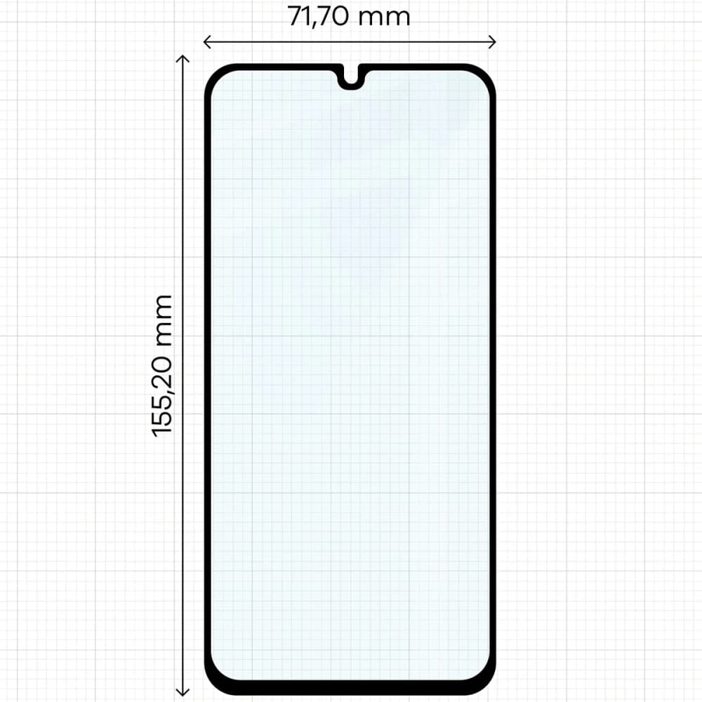Bizon Glass Edge Duo Samsung Galaxy A15 4G / 5G / A25 5G / M15 5G fekete keret [2 CSOMAG] - 2