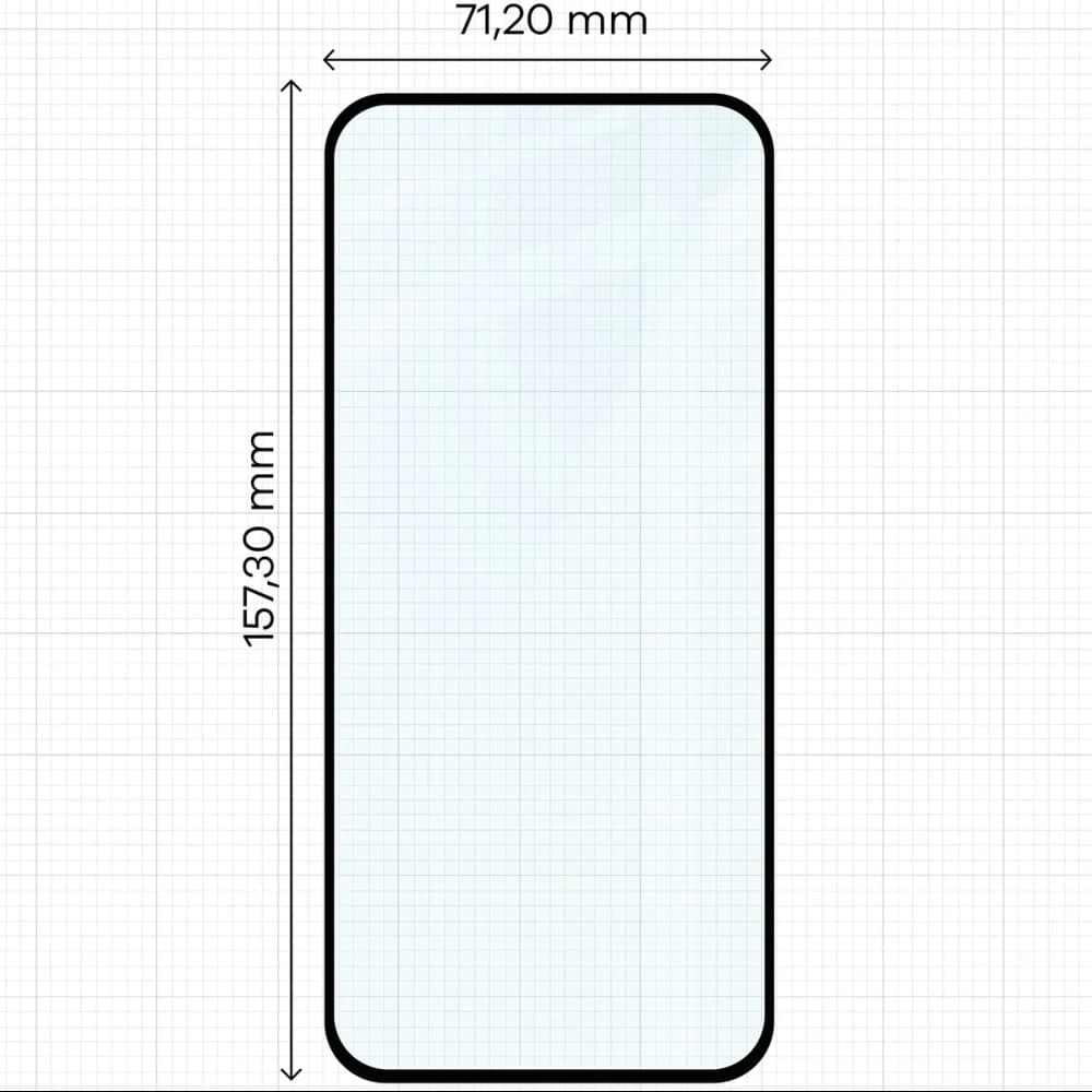 Bizon Glass Edge Duo Honor 400 Lite black frame [2 PACK] - 2