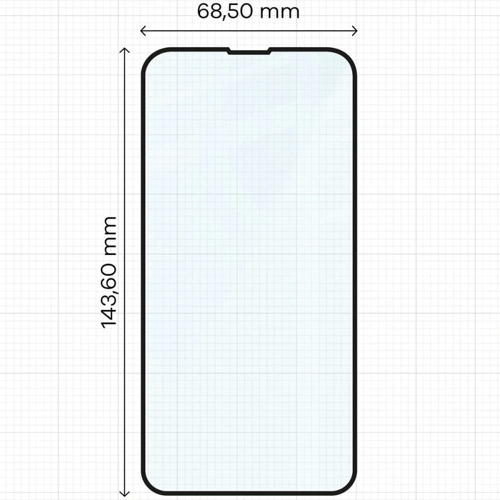 Bizon Glass Edge Duo Apple iPhone 13 / 13 Pro schwarzer Rahmen [2 PACK] - 2