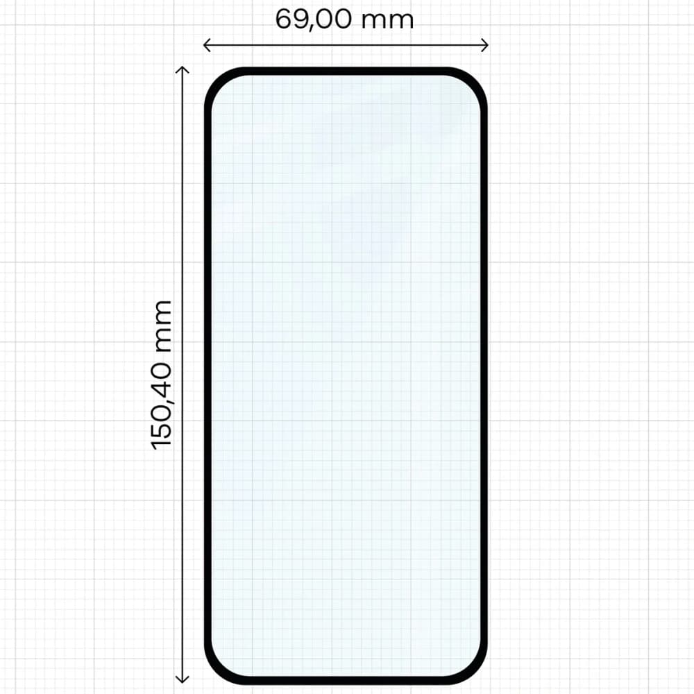 Bizon Glass Edge Duo Google Pixel 9a cadru negru [2 PACHET] - 2