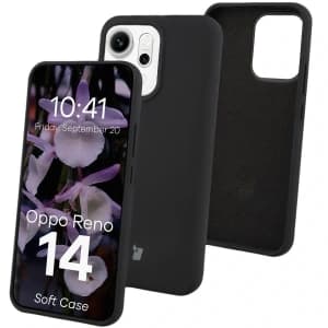 Silikonowe etui Bizon Soft Case do Oppo Reno 14 czarne