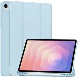 Etui z klapką Bizon Case Tab Lizard do Samsung Samsung Galaxy Tab S11 błękitne