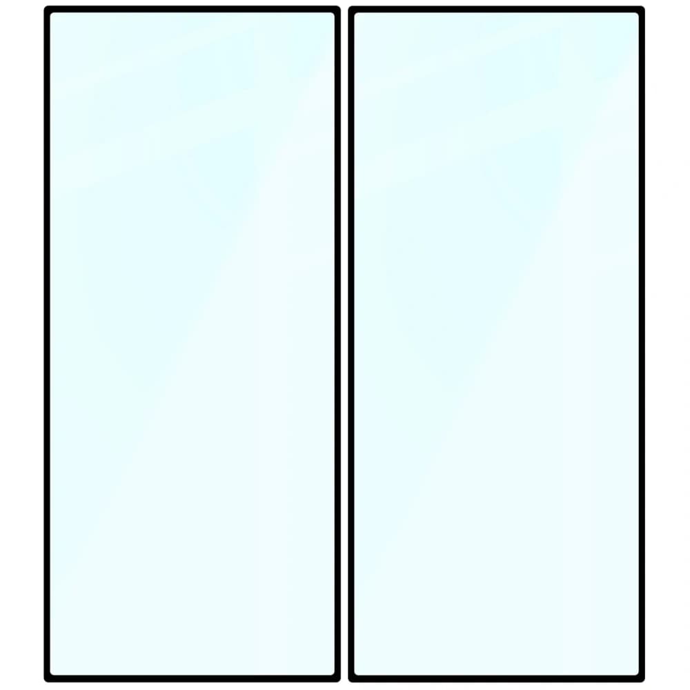 Bizon Glass Edge Duo Samsung Galaxy Z Fold7 schwarzer Rahmen [2 PACK] - 4