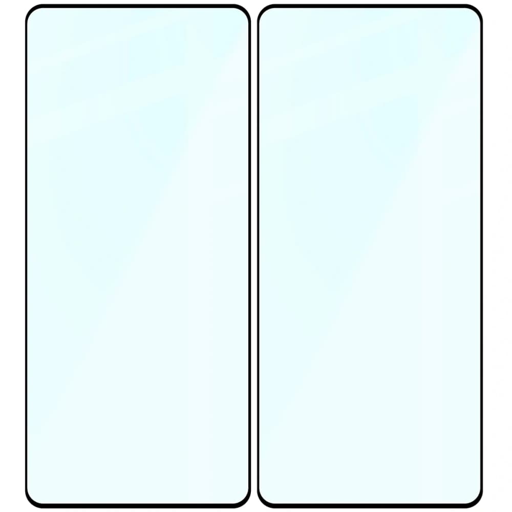 Szkło hartowane Bizon Glass Edge Duo do Xiaomi POCO F5 czarna ramka [2 PACK] - 4