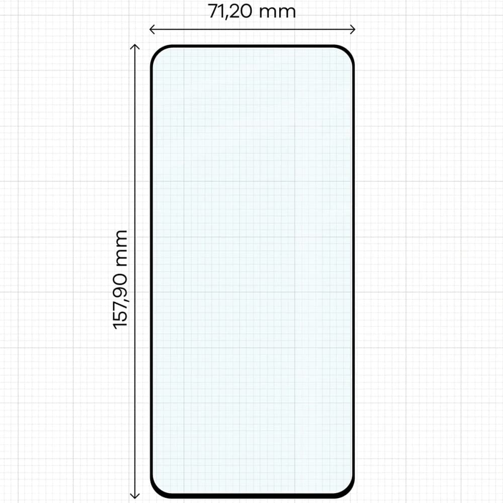 Bizon Glass Edge Duo Xiaomi 13T Pro / 13T black frame [2 PACK] - 2