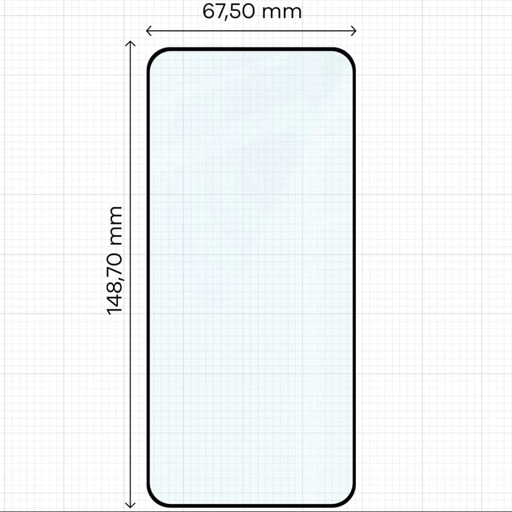 Bizon Glass Edge Duo Xiaomi 15 fekete keret [2 CSOMAG] - 2