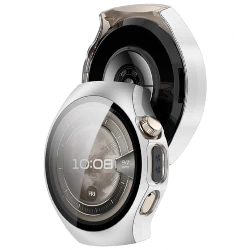 Bizon Case+Glass Uhr Huawei Watch 5 42mm satin silber