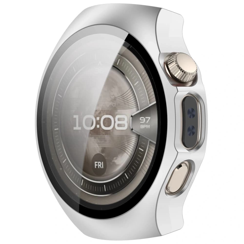 Bizon Case+Glass Uhr Huawei Watch 5 42mm satin silber - 6