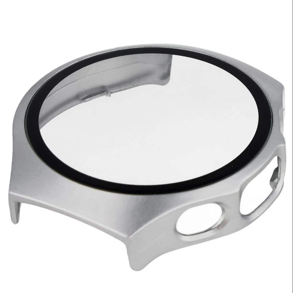 Bizon Case+Glass Uhr Huawei Watch 5 42mm satin silber - 7