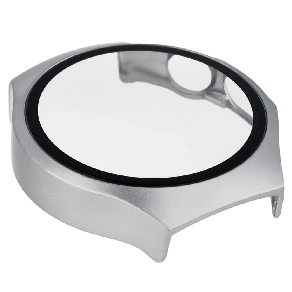 Bizon Case+Glass Uhr Huawei Watch 5 42mm satin silber - 8