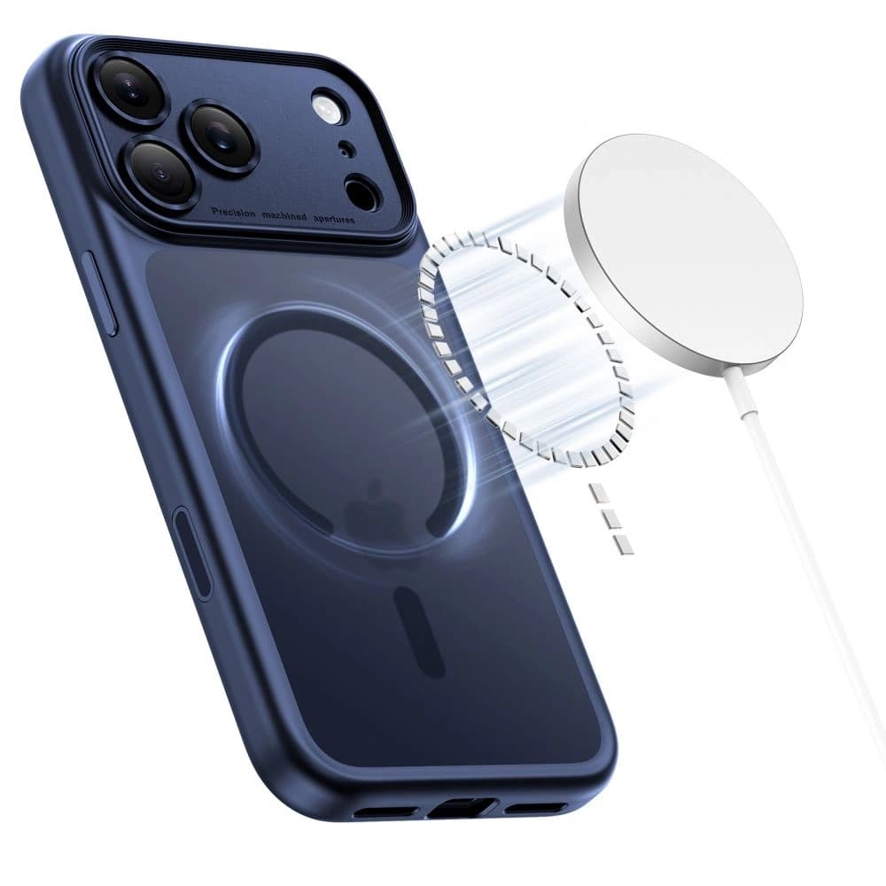 Tech-Protect Magpeak MagSafe CC Apple iPhone 17 Pro Matt Tiefblau - 3