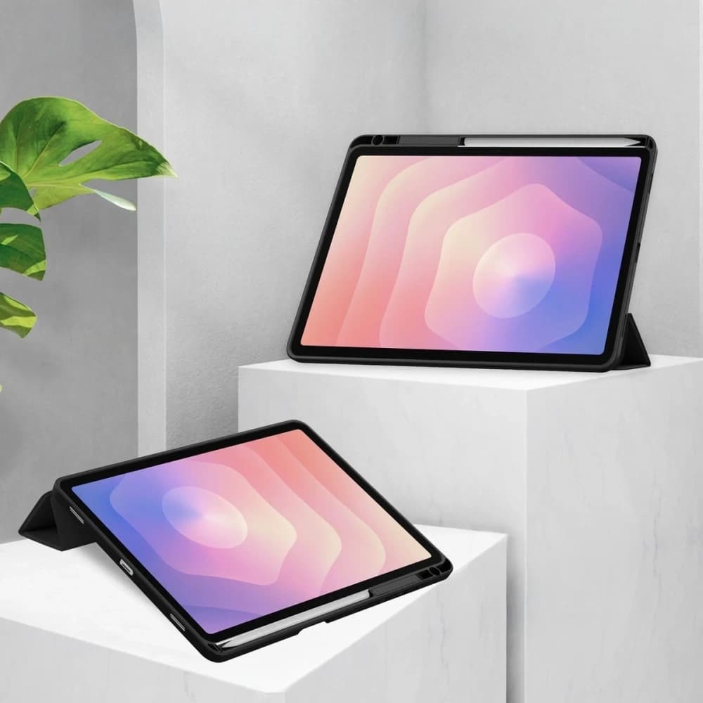 Etui z klapką Bizon Case Tab Clear Matt do Samsung Galaxy Tab S11 czarne - 2