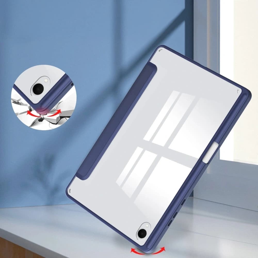 Etui z klapką Bizon Case Tab Clear Matt do Samsung Galaxy Tab S11 granatowe - 6