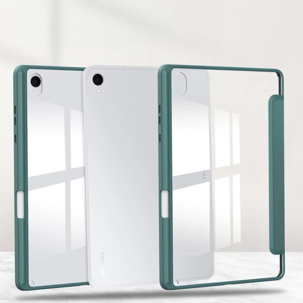 Etui z klapką Bizon Case Tab Clear Matt do Samsung Galaxy Tab S11 ciemnozielone - 7