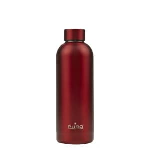 Puro Hot&Cold Thermal Stainless Steel Water Bottle 500ml (Metallic Red)
