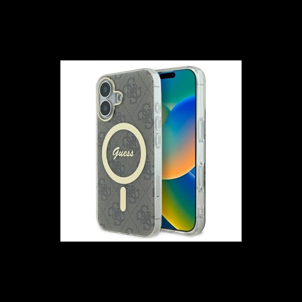 Guess Apple iPhone 16 hardcase IML 4G MagSafe brown - 1