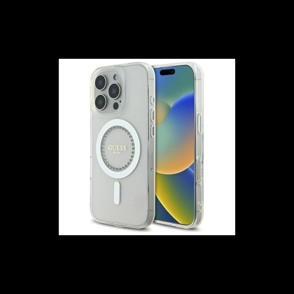 Rate Apple iPhone 16 Pro Max Hartschale IML mit Strass MagSafe weiß - 1