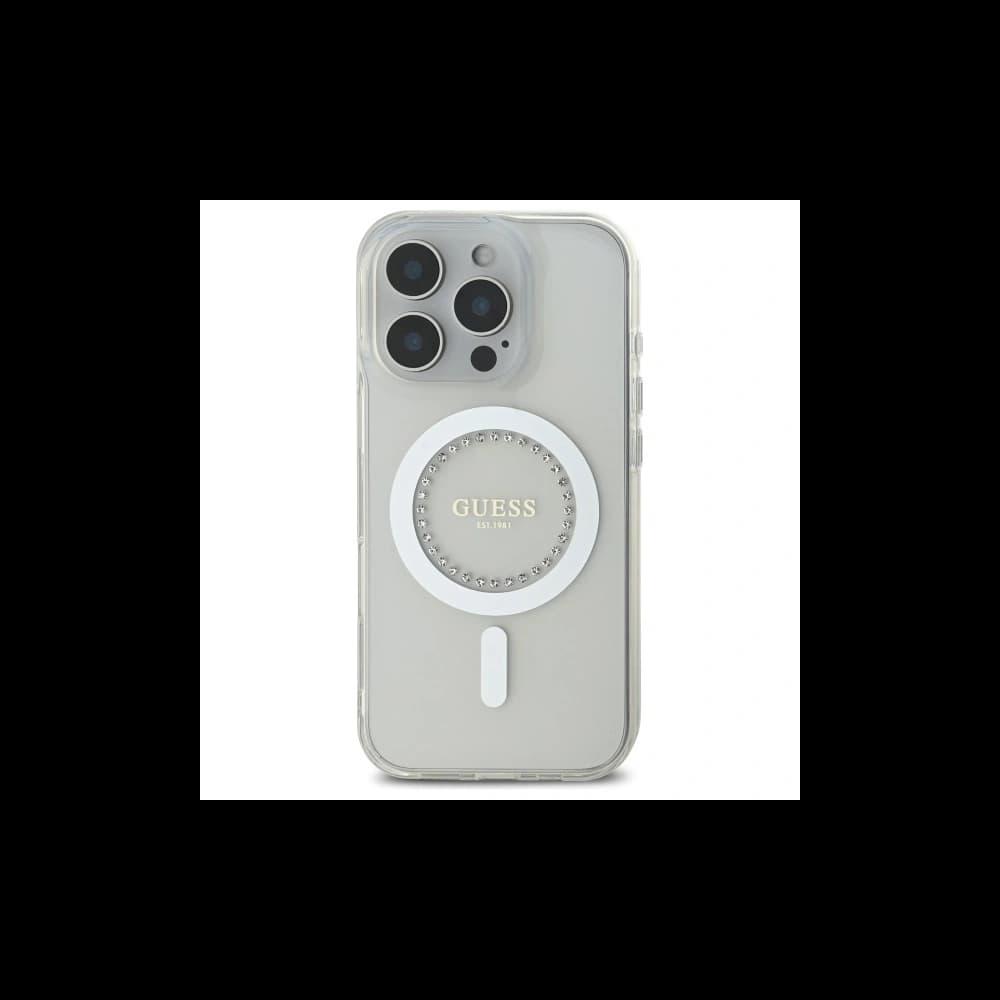 Rate Apple iPhone 16 Pro Max Hartschale IML mit Strass MagSafe weiß - 3