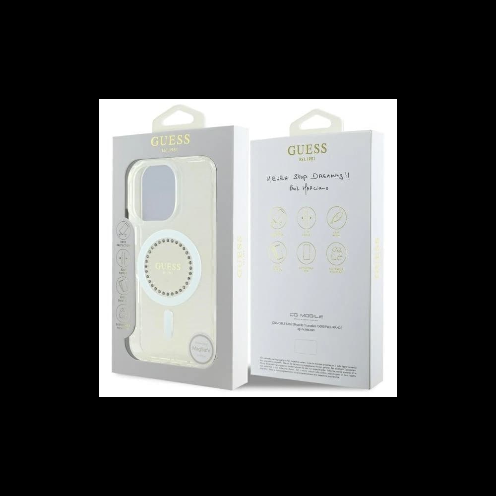 Rate Apple iPhone 16 Pro Max Hartschale IML mit Strass MagSafe weiß - 8