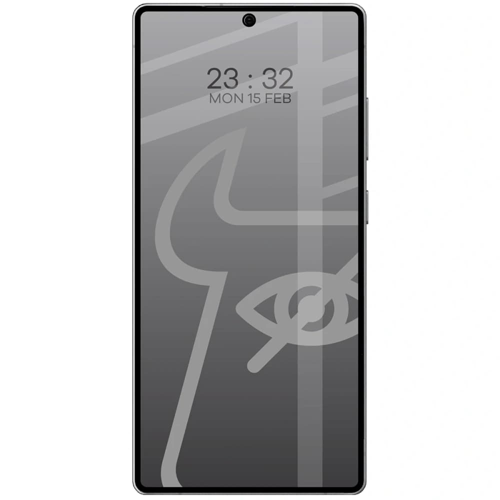 Bizon Glass Edge Shadow Duo Samsung Galaxy S25 Ultra tinted with a black frame [2 PACK] - 3