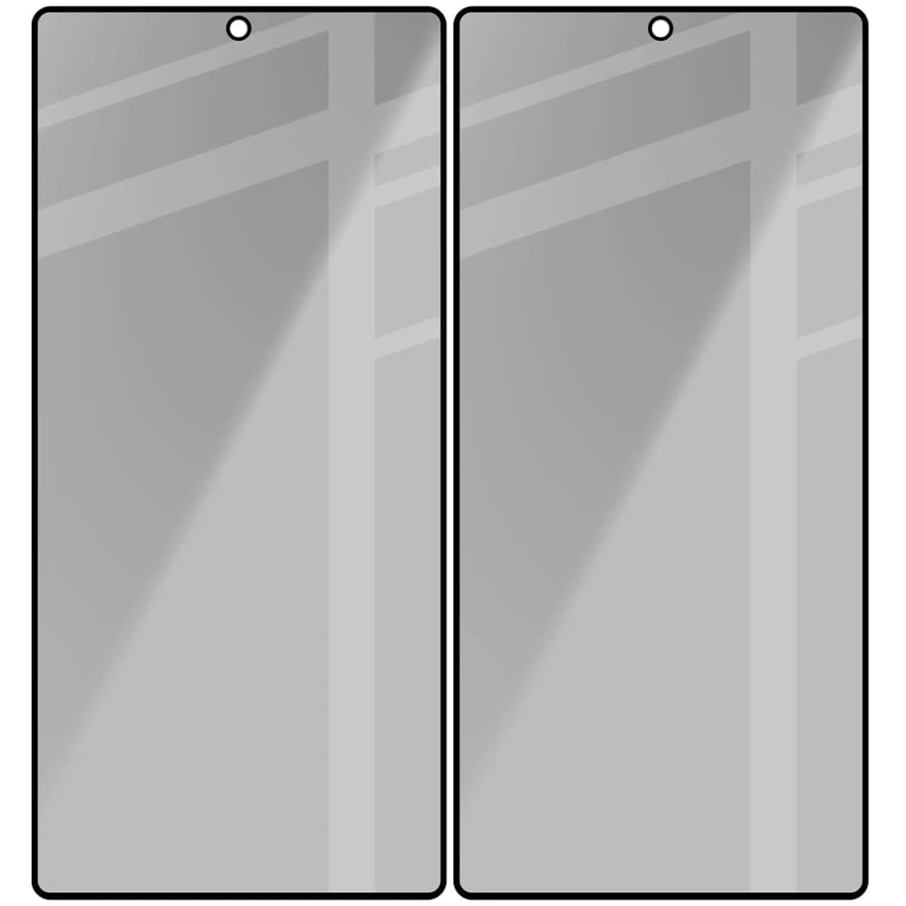 Bizon Glass Edge Shadow Duo Samsung Galaxy S25 Ultra tinted with a black frame [2 PACK] - 4