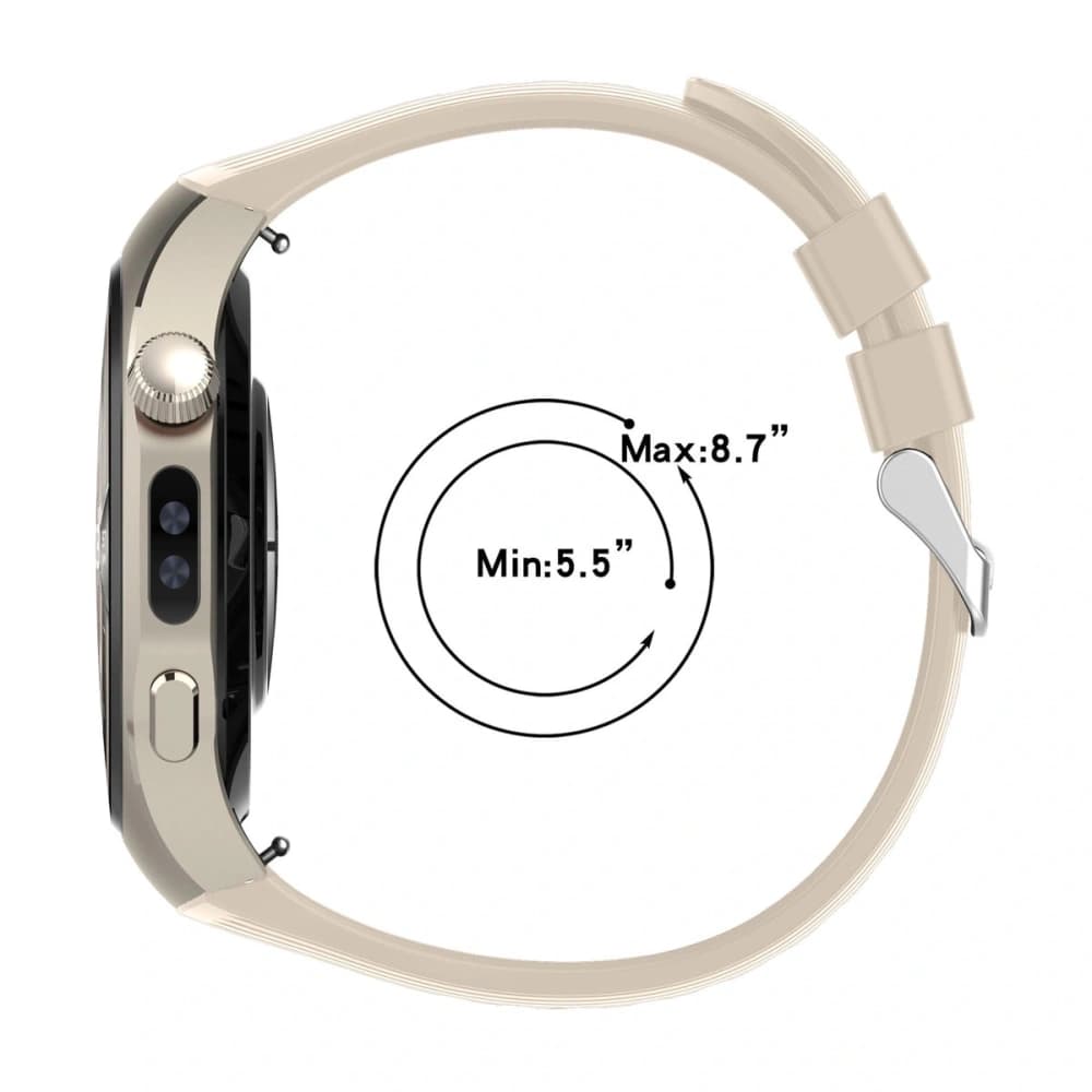 Bizon Armband Uhr Silikon T Huawei Uhr 5 46mm beige - 4