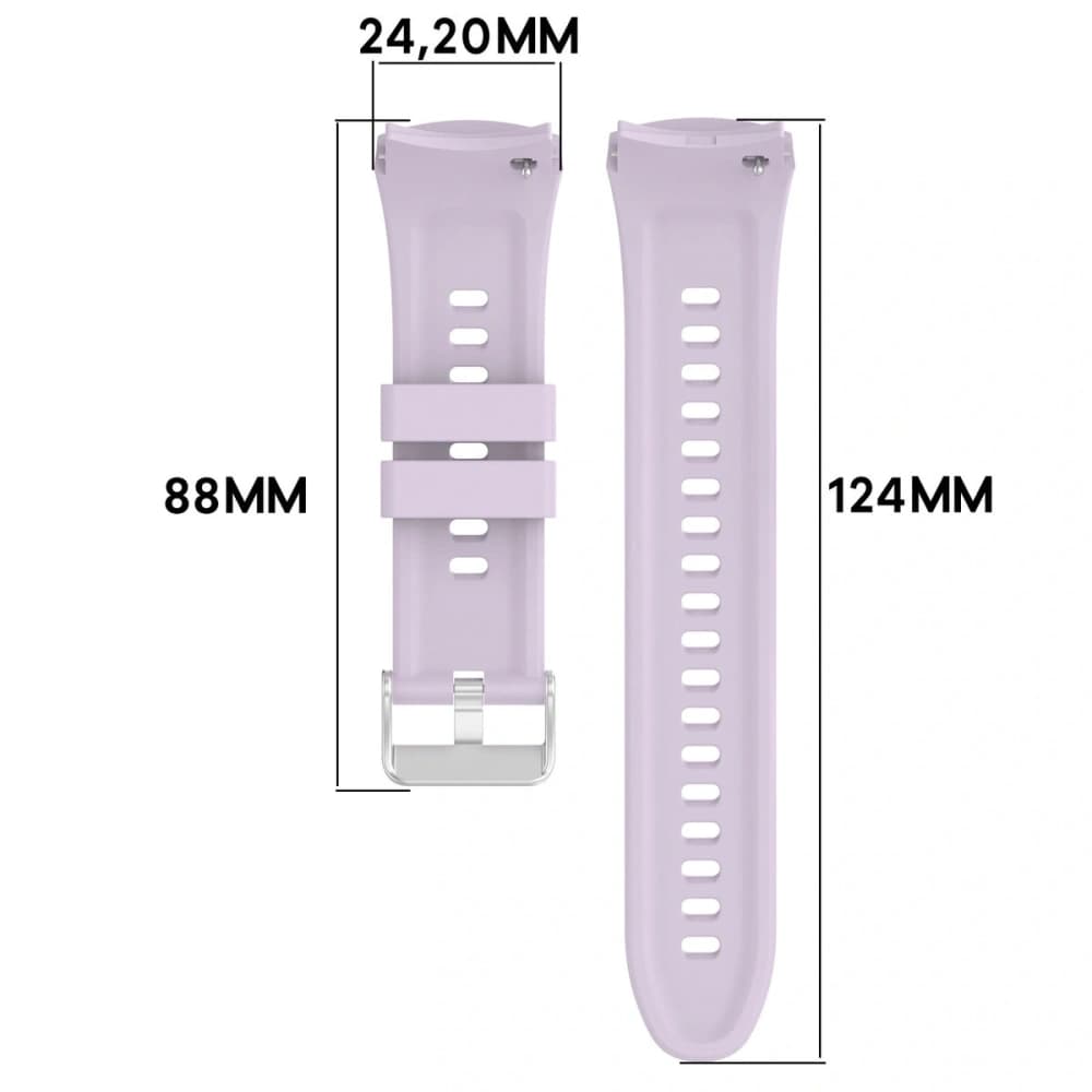 Bizon Armband Uhr Silikon T Huawei Watch 5 46mm lila - 2