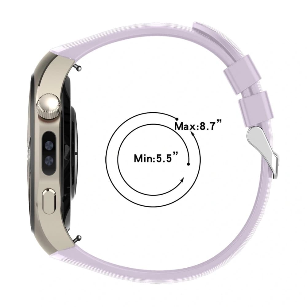 Bizon Armband Uhr Silikon T Huawei Watch 5 46mm lila - 4