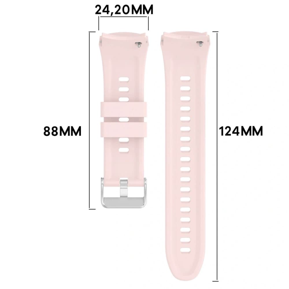Bizon Armband Uhr Silikon T Huawei Uhr 5 46mm rosa - 2
