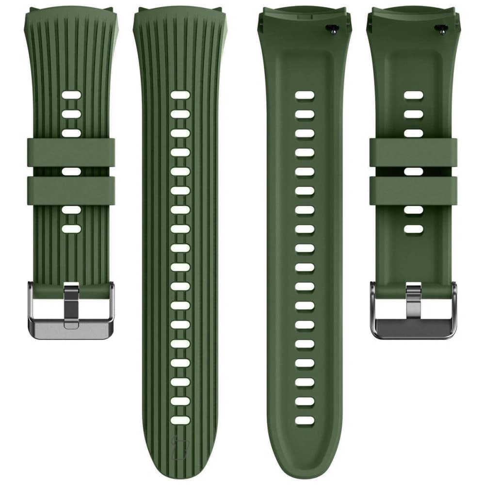 Bizon Armband Uhr Silikon T Huawei Watch 5 46mm dunkelgrün - 5