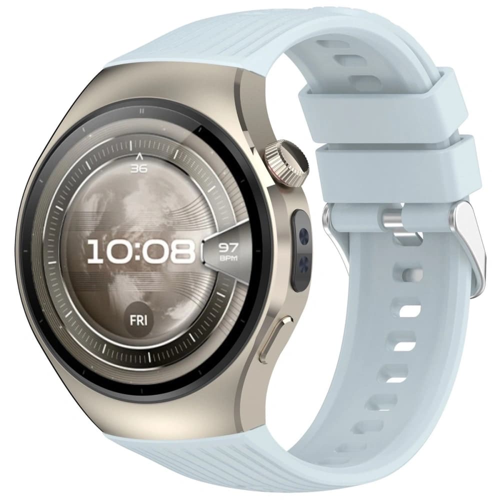 Bizon Armbanduhr Silikon T Huawei Watch 5 42mm hellblau - 1