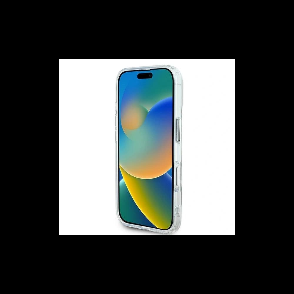 Karl Lagerfeld Apple iPhone 16 hardcase IML Metal Karl&Choupette Head MagSafe white - 5