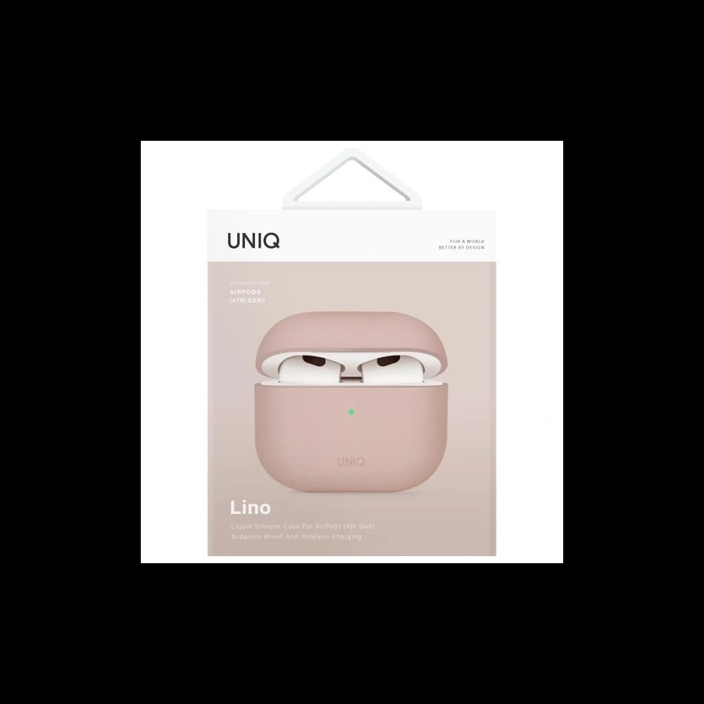 UNIQ Lino Apple AirPods 4 Silicone pink blush - 6