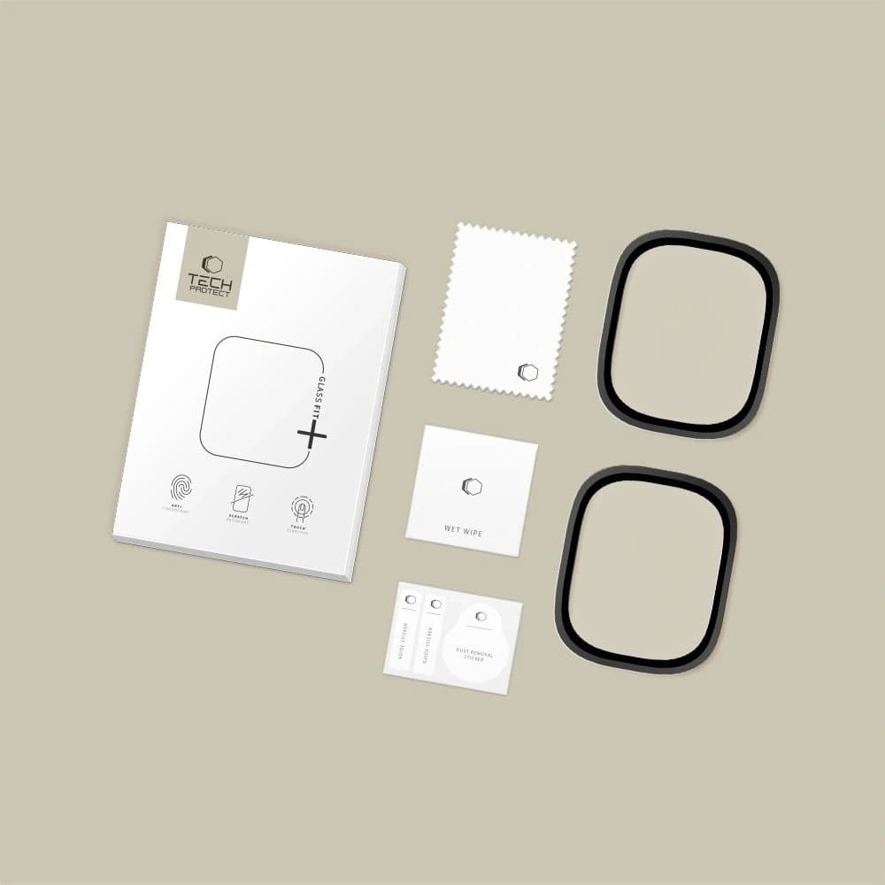 Tech-Protect Üveg Gyűrű Apple Watch Ultra 1 / 2 / 3 49mm Fekete [2 CSOMAG] - 5