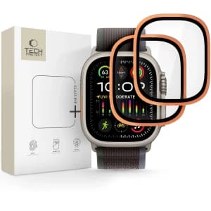 Tech-Protect Üveg Gyűrű Apple Watch Ultra 1 / 2 / 3 49mm Kozmikus Narancs [2 CSOMAG]