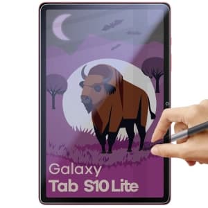 Prywatyzujące szkło hybrydowe Bizon Glass Tab Mule Shadow do Samsung Galaxy Tab S10 Lite matowe
