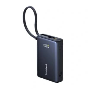 Baseus PicoGo Digitális Kijelző 10000mAh 45W (fekete) powerbank