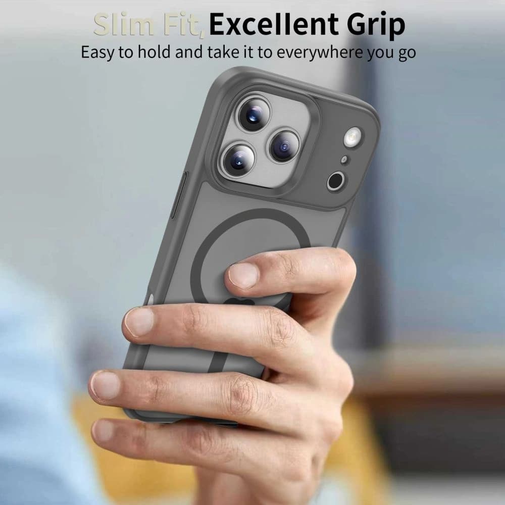 Tech-Protect Magmat MagSafe Apple iPhone 17 Pro Max Gri Creion Mat - 7