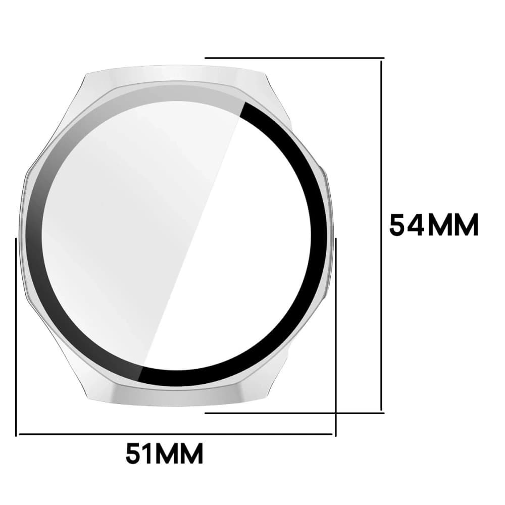 Bizon Case+Glass Uhr Huawei Watch GT6 Pro 46mm matt silber - 2